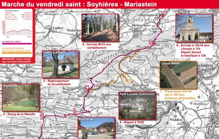 Marche du Vendredi saint à Mariastein 2022